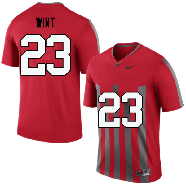 Men Ohio State Buckeyes #23 Jahsen Wint College Football Jerseys Game-Throwback